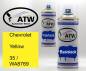 Preview: Chevrolet, Yellow, 35 / WA8769: 400ml Sprühdose + 400ml Klarlack - Set, von ATW Autoteile West.
